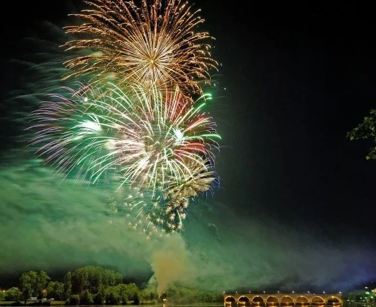 Spectacle sur le Tarn à Moissac